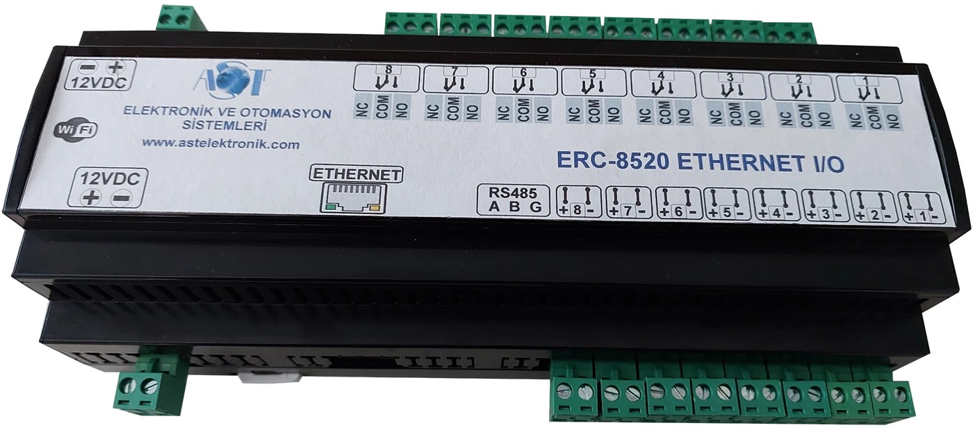 ERC-8520 Ethernet röle kontrol kartı